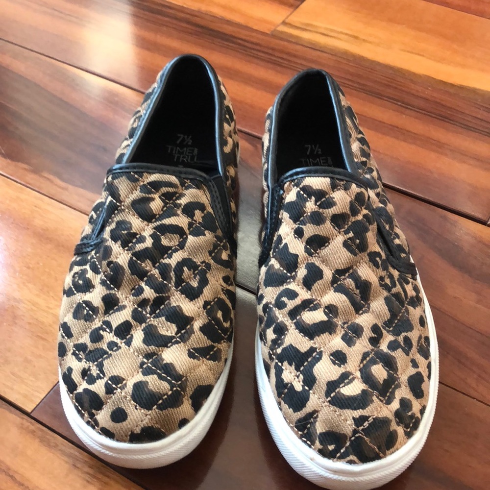 Cheetah slip ons